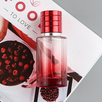 Flacon en verre avec couvercle, pulvérisateur de parfum rechargeable, produit de luxe, vente en gros, ml