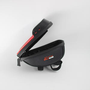 Bolsa para bicicleta Tore, impermeable, con pantalla táctil, para teléfono, correa frontal para bicicleta de montaña, bolsa para manillar de ciclismo, negro, rojo, logotipo Wolfbase - Product Image 4