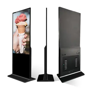 एंड्रॉइड सिस्टम एलसीडी स्क्रीन डिस्प्ले रेस्तरां 55 इंच फ्लोर स्टैंडिंग विज्ञापन प्लेयर