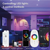 Contrôleur intelligent Tuya DC12-24V 6A/Ch CE ROHS DW CW RGB RGBW RGBCCT Modes de couleurs multiples Contrôleur de bande LED SMD5050