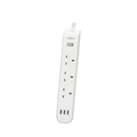 Nouvelles prises de courant alternatif multi-ports britanniques Ports de charge USB interrupteur principal prise de câble d'extension marche-arrêt pour une utilisation au bureau à domicile