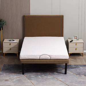 <span class=keywords><strong>Cama</strong></span> de listón eléctrica con <span class=keywords><strong>motor</strong></span> Okin de abedul libre de cero Control por cable inteligente moderno con cabecero desmontable - Product Image 3