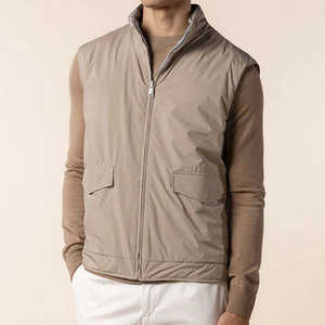 Gilet de <span class=keywords><strong>luxe</strong></span> réversible zippé pour <span class=keywords><strong>homme</strong></span> 2025 – Vente en gros, logo personnalisé, imperméable, respirant, tendance, chauffe-corps - Product Image 4