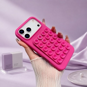 Funda de Silicona para Teléfono, Color Sólido, Resistente a Golpes para iPhone - Product Image 1