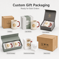 Taza de Cerámica con Medallón de Cobre Personalizado, Juego de Tazas de Café de Lujo Premium, Venta Directa de Fábrica al Por Mayor