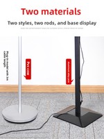 Panneau publicitaire lumineux LED, support d'affichage éclairé, panneau promotionnel pour exposition, panneau vertical sur pied