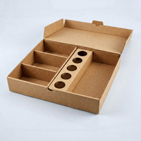 Boîte alimentaire jetable en carton kraft avec séparateurs, plateau de service à emporter pour traiteur