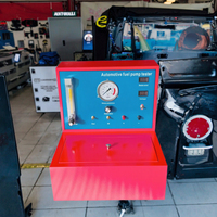 Probador de Bomba de Combustible Automotriz de 12V 20A, Equipo de Material de Hierro para Detectar Corriente, Voltaje, Flujo y Presión en Pruebas de Bombas de Aceite