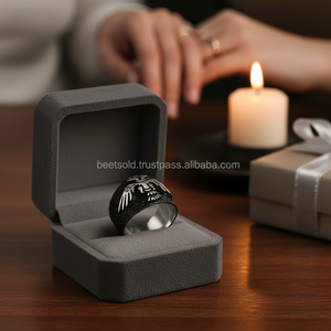 925 Sterling Silver Art <b>Black</b> Double Head Eagle <b>Men's</b> <b>Ring</b> Bar Setting Jewelry <b>for</b> Engagement Gift Party Anniversary - Product Image 3