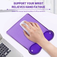 Tapis de souris de jeu transparent en gel de silicone antidérapant avec repose-poignet, design personnalisé, 250x208mm, en stock