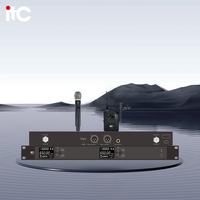 Microphone sans fil UHF portable à cravate avec réduction de bruit et connecteur XLR pour usage en conférence