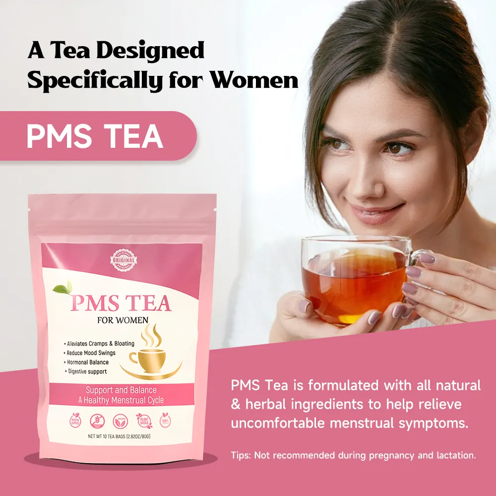 Chinaherbs Custom Private Label Natural Herbal Women Womb Detox Period Relief Detox Tea