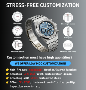 Reloj de Pulsera de Alta Calidad para Hombre, Clásico, Automático, Mecánico, Cronógrafo, Fase Lunar, Resistente al Agua - Product Image 3