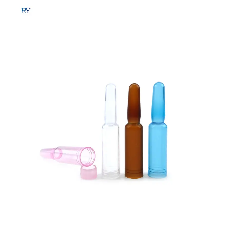 disposable 1.5ml 2ml 3ml supplements cosmetic essence liquid empty packaging medical small serum bottle Plastic ampoules