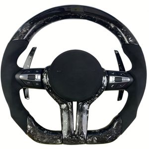 Volante Deportivo de Fibra de Carbono, Cuero y ALCANTARA, para <span class=keywords><strong>MINI</strong></span> <span class=keywords><strong>Cooper</strong></span> 3 Puertas, 5 Puertas, Countryman, Clubman, Convertible, JCW, Aceman - Product Image 1