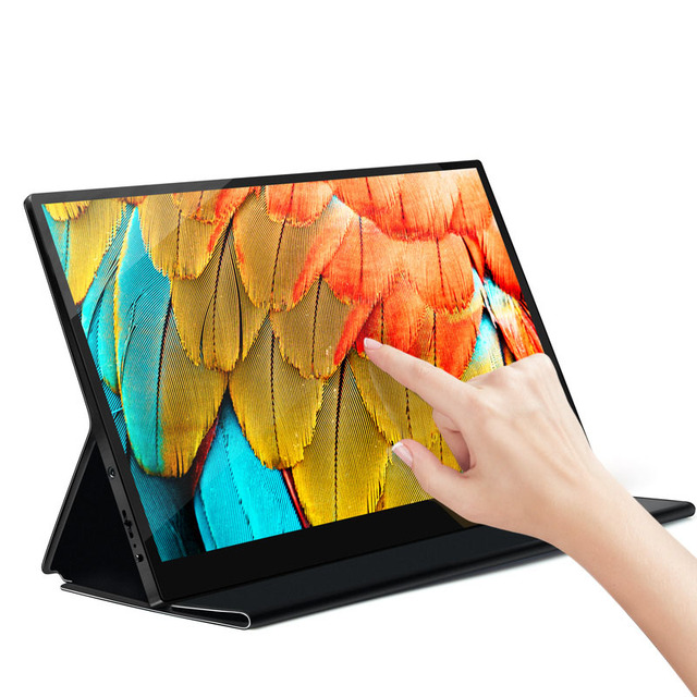 New 4k Portable Monitor 12.5 Inch Touch Screen Display With Usb Type-c Narrow Bezel Aluminium Shell for Ps4,smart Phone,pc