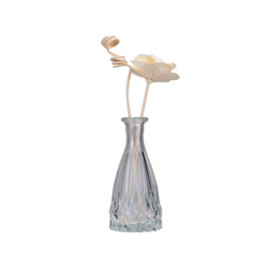 Elegante Florero de Cristal de 150 ml para Decoración del Hogar, Base con Diseño de Flor de Loto para Difusor de Aromas, Botellas de Cristal Elegantes - Product Image 1