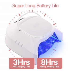 Nouvelle conception, lampe LED rose sans fil haute puissance 86W à séchage rapide, sécheuse à ongles professionnelle, lampe UV LED rechargeable - Product Image 5