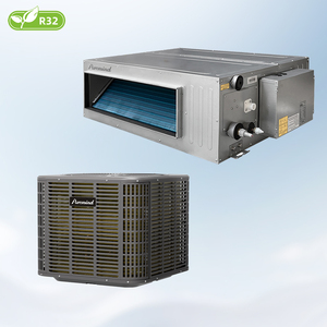 Système de climatisation HVAC commercial léger T1, 24000 BTU, vitesse fixe, unité de climatisation au sol par conduits, R410A, 220V, pour restaurants, cafés - Product Image 1