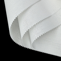 100% polyester Non-tissé vêtement entoilage tissu léger microfibre imperméable thermofusible adhésif poudre résine fusible
