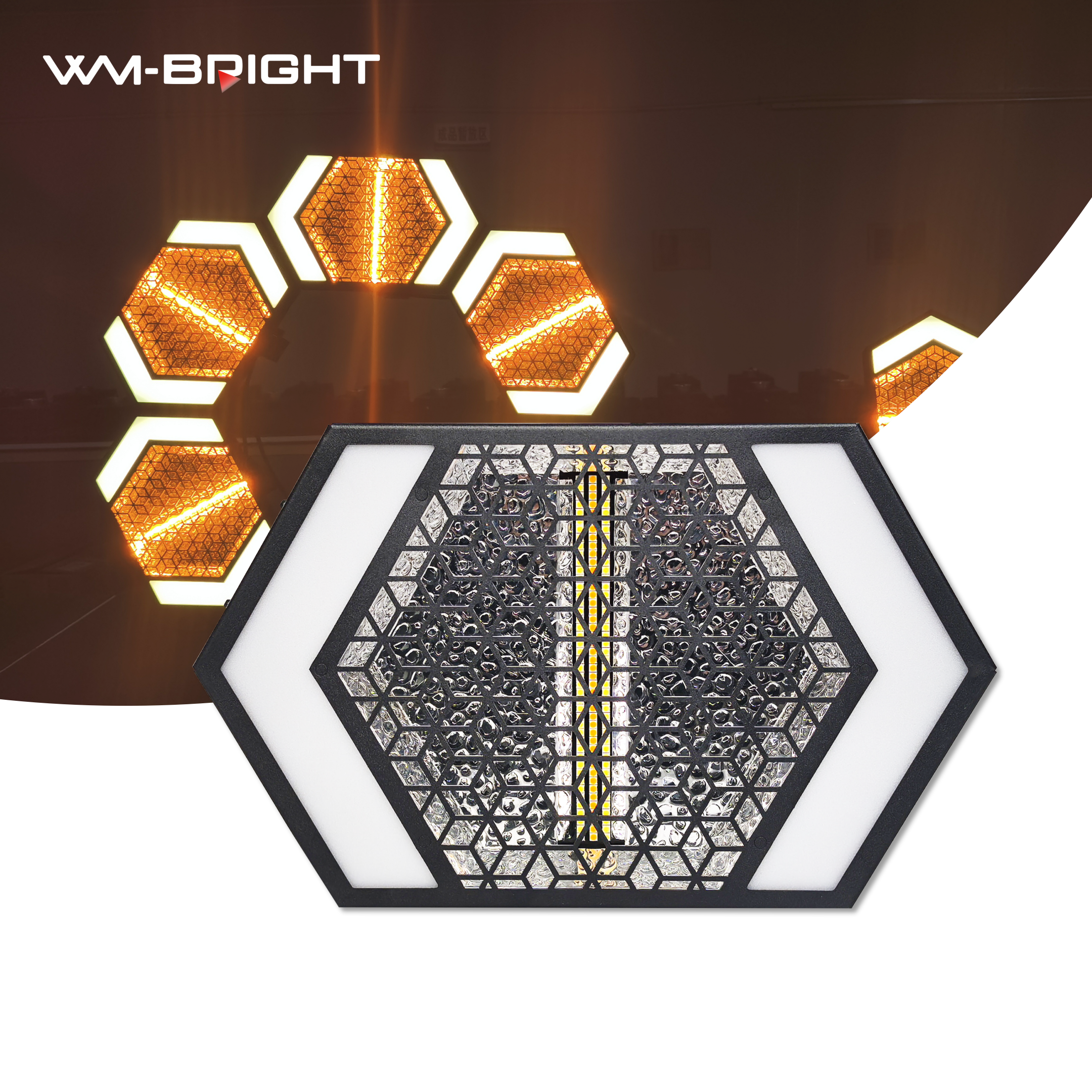 150W RGB Hexagonal LED Retro Matrix Light Background Pixel Light for Bar Disco Stage DMX Effects