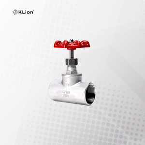 วาล์วบอลสแตนเลส KLION พร้อมมือหมุนแบบแมนนวล สำหรับงานอุตสาหกรรม รุ่น J11W เกลียวตรง แบบตรงผ่าน สำหรับน้ำ ขนาด DN15-DN100 - Product Image 1