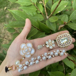 HYB kuaji diseñadores metal lujo Bling personalizado rhinestone metal diseñadores metal marca zapato encantos para zuecos zapatos Decoración - Product Image 4