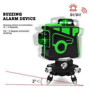 เครื่องระดับ<span class=keywords><strong>เลเซอร์</strong></span>แบบลำแสงสีเขียวขนาดเล็ก <span class=keywords><strong>ราคา</strong></span>ถูกจากจีน <span class=keywords><strong>12</strong></span> <span class=keywords><strong>เส้น</strong></span> 3 มิติ ปรับ<span class=keywords><strong>ระดับ</strong></span>อัตโนมัติ หมุนได้ 360 องศา สำหรับงานภายนอกอาคาร - Product Image 2