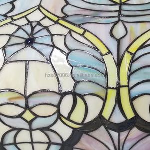 Magnifique lampe de table LED de style méditerranéen à 6 lumières, suspension en verre teinté pour l'éclairage et la décoration de salle à manger - Product Image 5