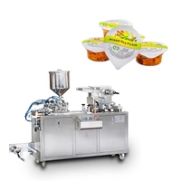 Mini Machine automatique d'emballage sous Blister de liquide d'huile de chocolat de confiture de beurre de miel