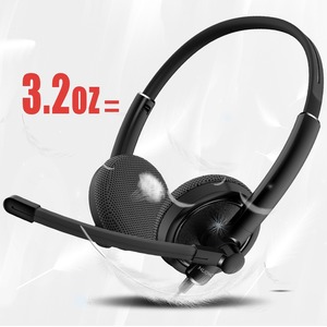Auriculares de Oficina con Cable NUBWO HW01 con Micrófono con Reducción de Ruido, Controlador de Audio USB y Conector de 3.5mm para Call Center - Product Image 4