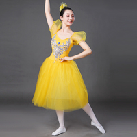 Robe tutu blanche espagnole à plusieurs niveaux pour filles adultes, idéale pour la danse classique, costumes de performance de ballet longs