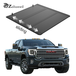 Cubierta de lona rígida plegable de aluminio Zolionwil para caja de camioneta <span class=keywords><strong>GMC</strong></span> <span class=keywords><strong>Sierra</strong></span> <span class=keywords><strong>EV</strong></span> 1500 2500HD 3500 2017 2018 2023 <span class=keywords><strong>2024</strong></span> 2025 - Product Image 1
