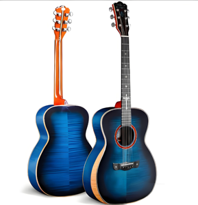 Guitarra Acústica Folk <span class=keywords><strong>St</strong></span>. <span class=keywords><strong>Paul</strong></span> Guitars SOM580 para Fingerstyle con Fondo y Lados de Arce, Madera Sólida, 39 Pulgadas - Product Image 3