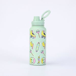 Botella de Agua Aislada de Acero Inoxidable Personalizada - Diseño Deportivo de Dibujos Animados, Perfecta para Actividades al Aire Libre y Regalos Promocionales - Product Image 2