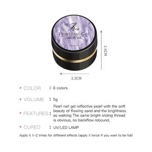 JTING Esmalte de Uñas en Gel con Efecto Brillante de 6 Colores, Gel UV de 5 ml, Diseño OEM Gratuito, Logotipo de Marca Privada - Product Image 2