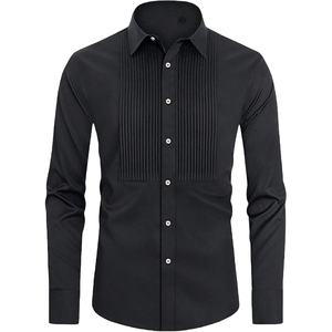 <span class=keywords><strong>Camicia</strong></span> Formale da <span class=keywords><strong>Uomo</strong></span> in Cotone Goffrato con Bottoni, Vestibilità Slim, Morbida, a Maniche Lunghe, Produzione ODM - Product Image 1