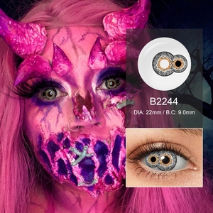 Mắt Lớn ống kính điên 22mm sclera ống kính pseyeche Halloween trang phục địa chỉ liên lạc cosplay Sharingan Kính áp tròng - Product Image 4