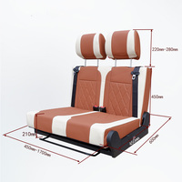 Accessoires en cuir multi-usages, design compact pour camping-car et conversion de fourgonnette