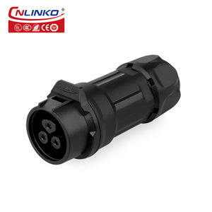 מחבר חשמל מהיר נעילה M16 מסגסוגת אבץ, 3 פינים, עמיד למים בתקן IP68, 10A, זכר ונקבה - Product Image 6