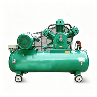 Compresor de Aire Portátil de Pistón Lubricado de Alta Presión de 30 Bares, 7.5kW, 11kW, 15kW, Motor Industrial de Correa de Uso Pesado