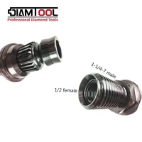 Adaptateur de filetage BSP de 1-1/4" à 1/2" DD-BU Spline vers filetage UNC pour perceuse à carottage série DD 130 mm