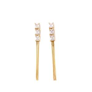 Pendientes Colgantes de Moda, Chapados en Oro PVD, Acero Inoxidable 316L, Diseño de Borla Larga, Resistentes y Sostenibles - Product Image 1