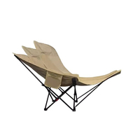 Chaise de camping pliante inclinable portable en tissu Oxford avec pieds de support en acier carbone, chaise de jardin pour la pêche et la plage
