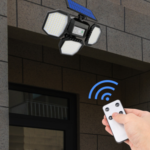 Ngoài trời vườn năng lượng mặt trời đèn 234 LED sử dụng trong sân nhà để xe IP65 không thấm nước năng lượng mặt trời cảm biến chuyển động điều khiển từ xa ánh sáng - Product Image 4