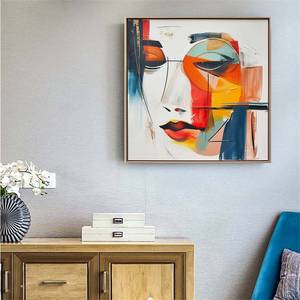 NGHỆ THUẬT trừu tượng lớn cô gái đầy màu sắc <span class=keywords><strong>Avatar</strong></span> vẽ tay trên vải hình ảnh đẹp trang trí tường phòng khách - Product Image 6