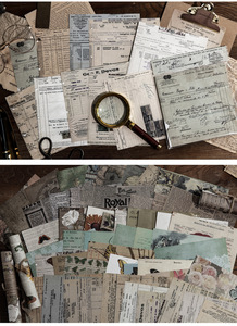 30 pcs Vintage DIY Chất liệu giấy Retro Thế Kỷ bản đồ Bướm hoa cũ tờ báo sổ lưu niệm giấy rác Tạp Chí giấy trang trí - Product Image 4