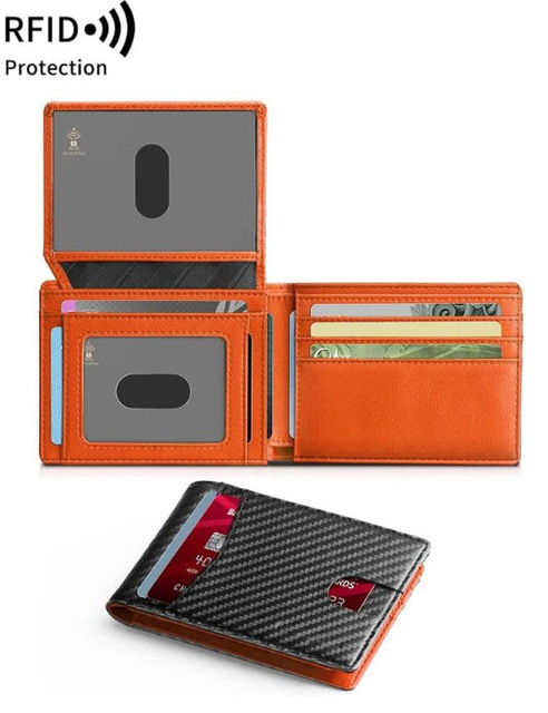 Minimalist PU Wallet Slim Cash Holder Durable RFID Protection Anti Theft Secure Credit Card Holder Versatile Business