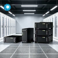 Module de batterie LiFePO4 à décharge rapide SOCOMEC, format rack 4U, 102,4V 204,8V 25Ah 50Ah, batterie LFP haute puissance pour onduleurs à puissance moyenne