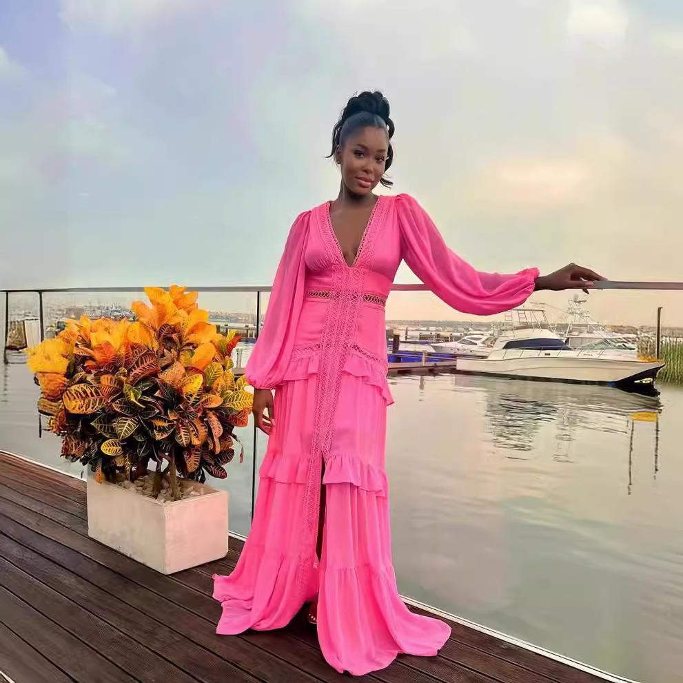 ladies in beautiful dress